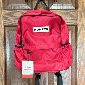 Hunter Red Backpack with Black Trim